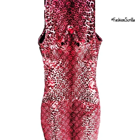 Jean Paul Gaultier Vintage Leopard Print Illusions Corset Bodycon Dress - Picture 12 of 15